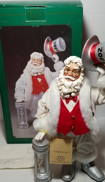 Kurt Adler Fabriche Countdown Santa 12" Figurine